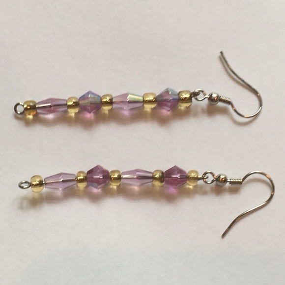 Handmade Vintage Dangling Earrings - Picture 4 of 4